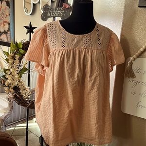 100% Cotton adorable peach shirt